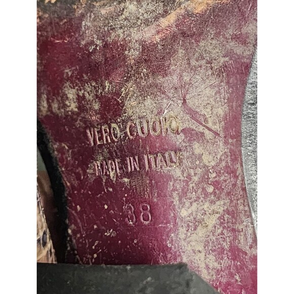 Gianni Barbato Python Ankle Boots Vintage Size EU 38 Made in Italy - Picture 8 of 9